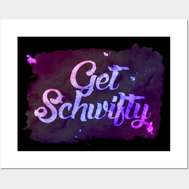 Get Schwifty Watercolor Paint Canvas Art Wall Art by ThreadChef